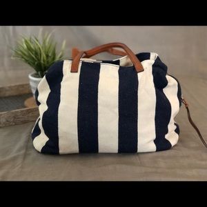 Striped Canvas Bag
